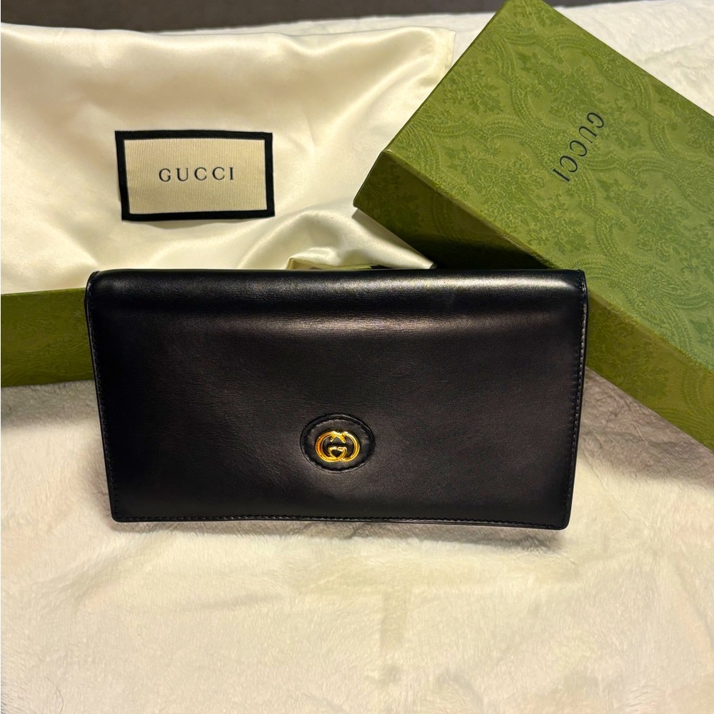 Gucci Black Leather Wallet